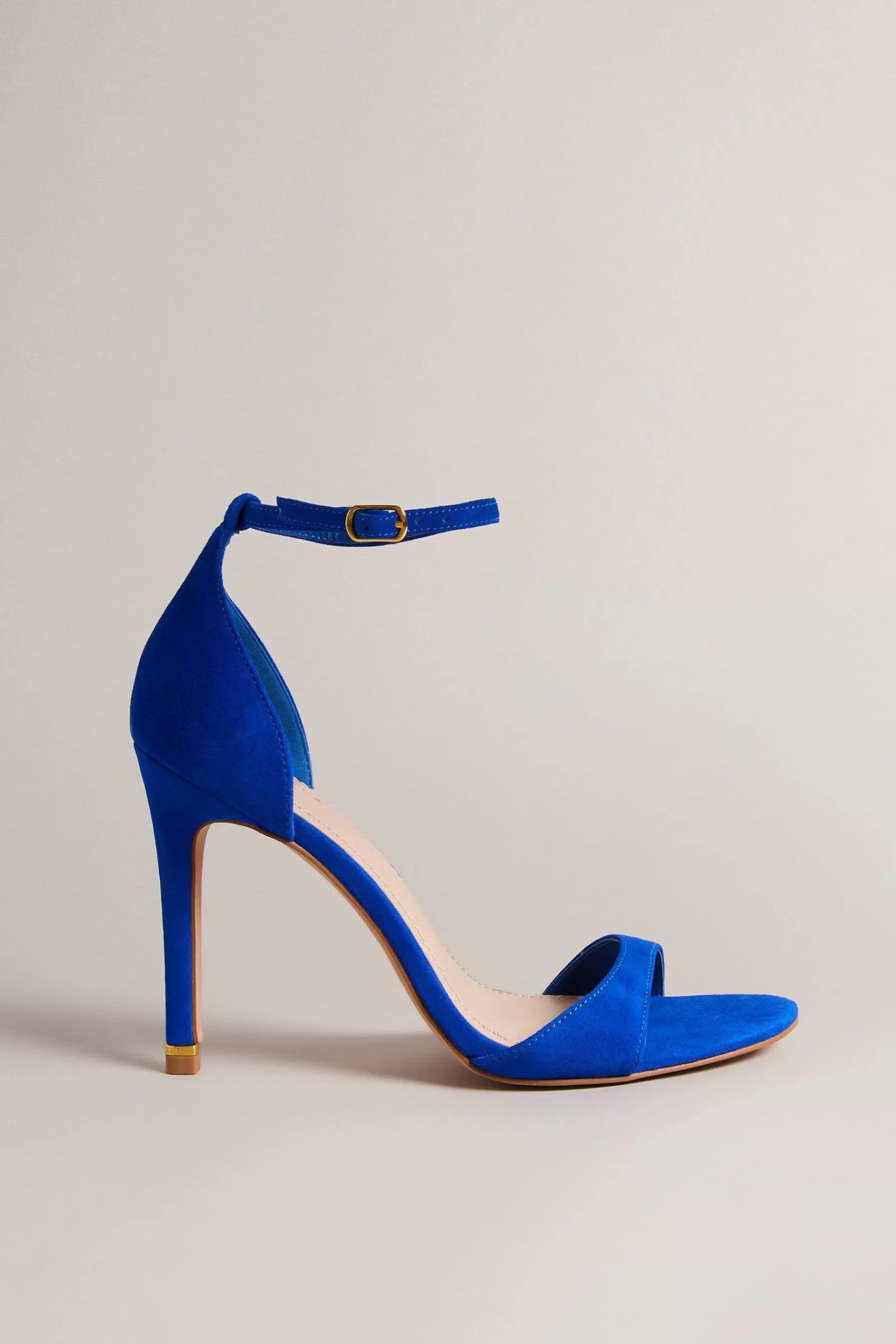 Ted Baker Heels | Helmias Ankle Strap Suede Sandals Blue