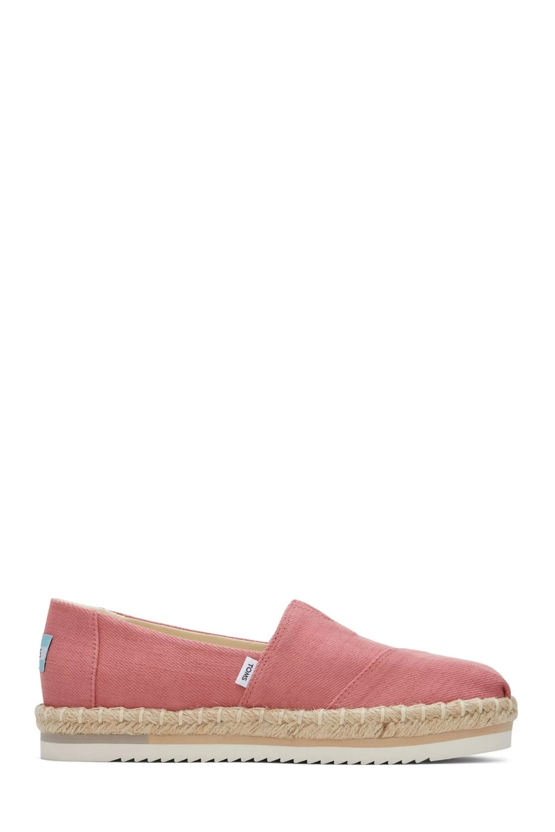 Toms Flat- Alpargata Platform Rope Shoes Pink