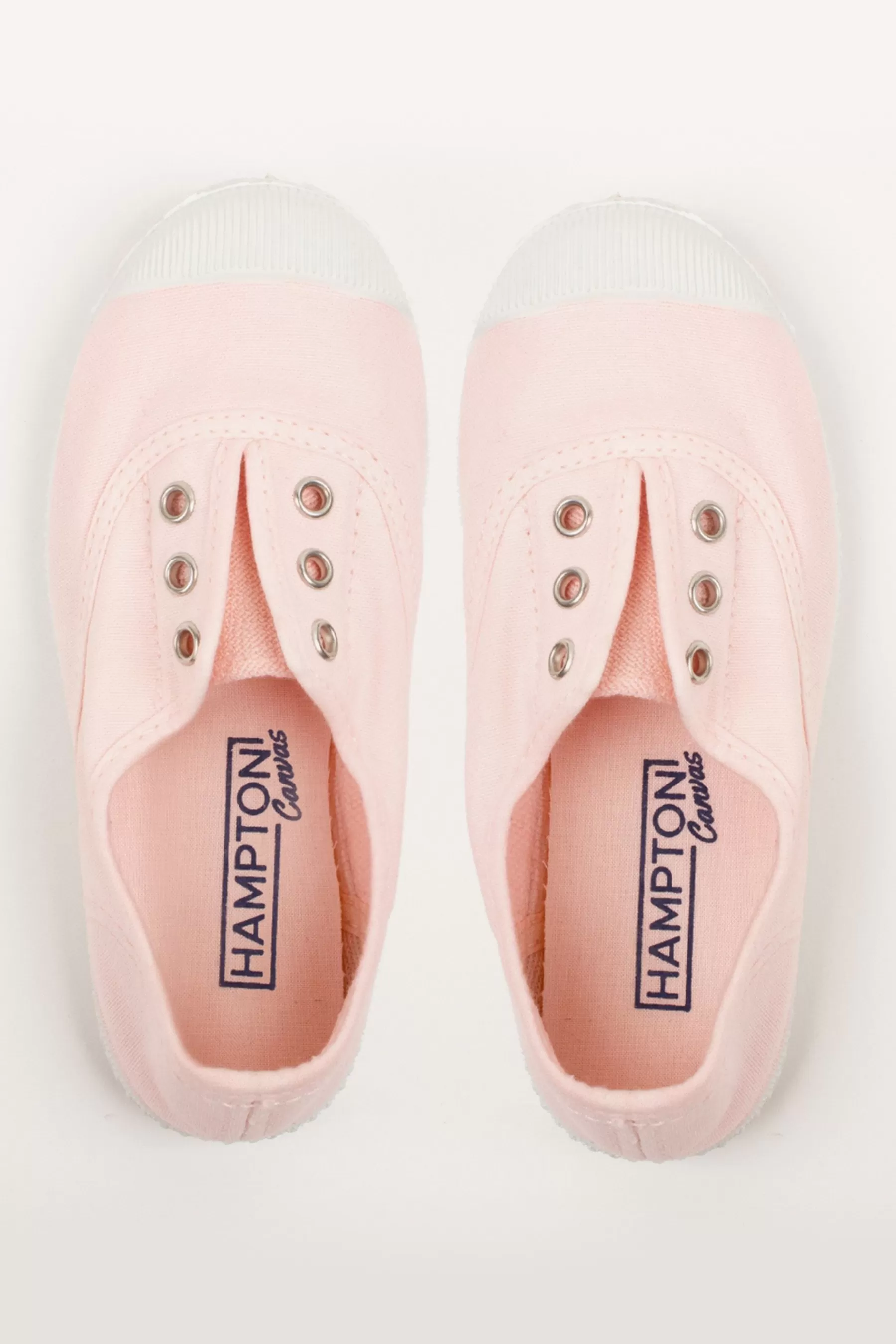 Trotters London Flat | Plum Canvas Shoes Pink