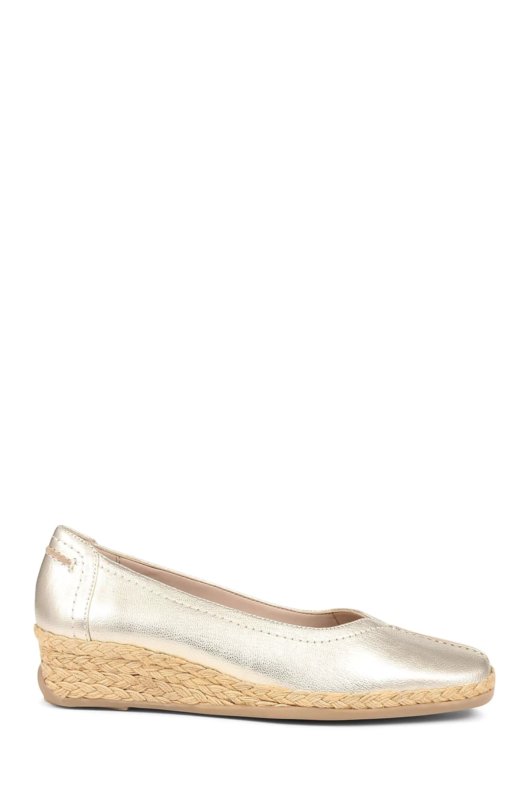 Van Dal Heels | Leather Espadrilles Gold