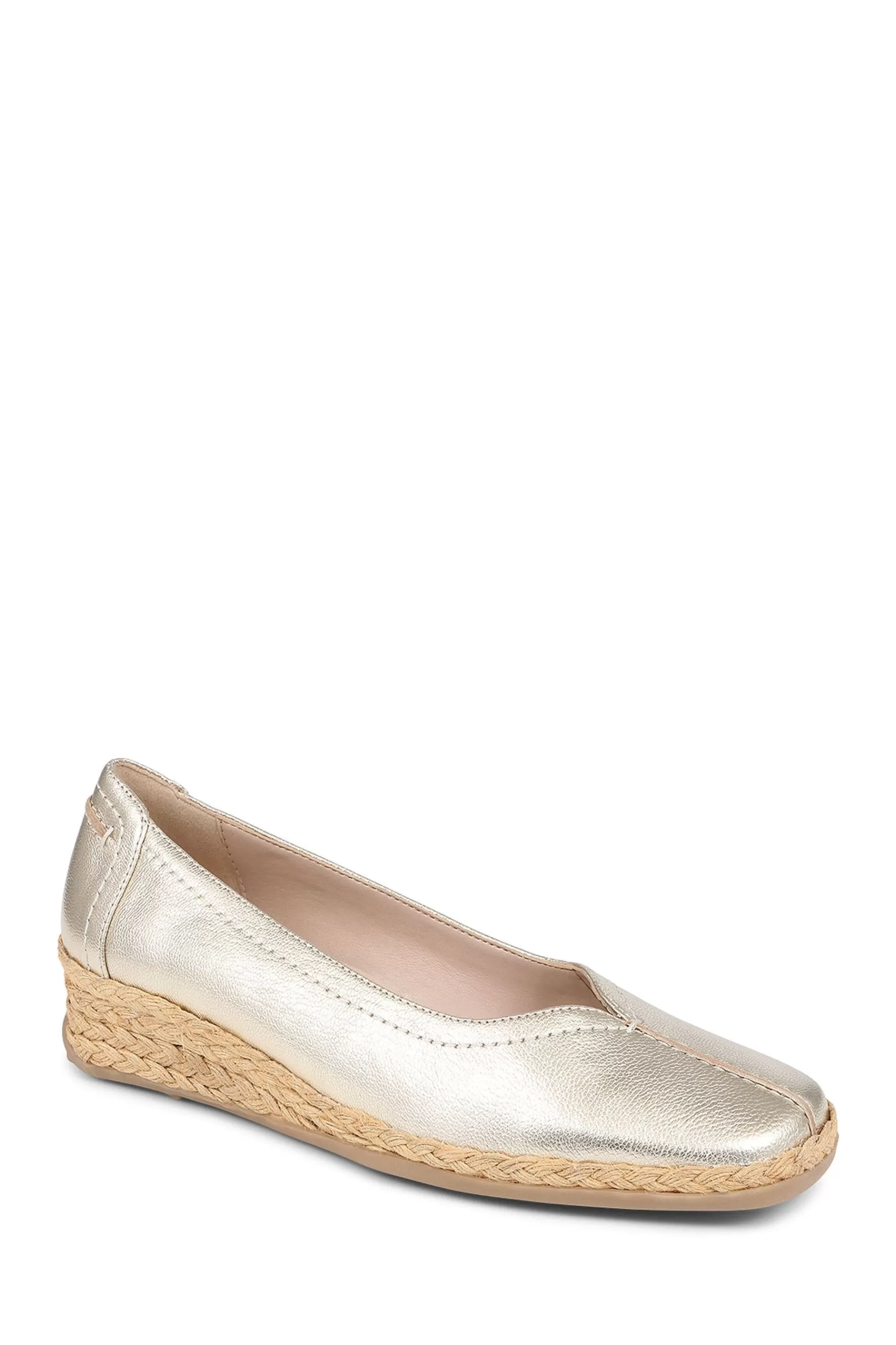 Van Dal Heels | Leather Espadrilles Gold