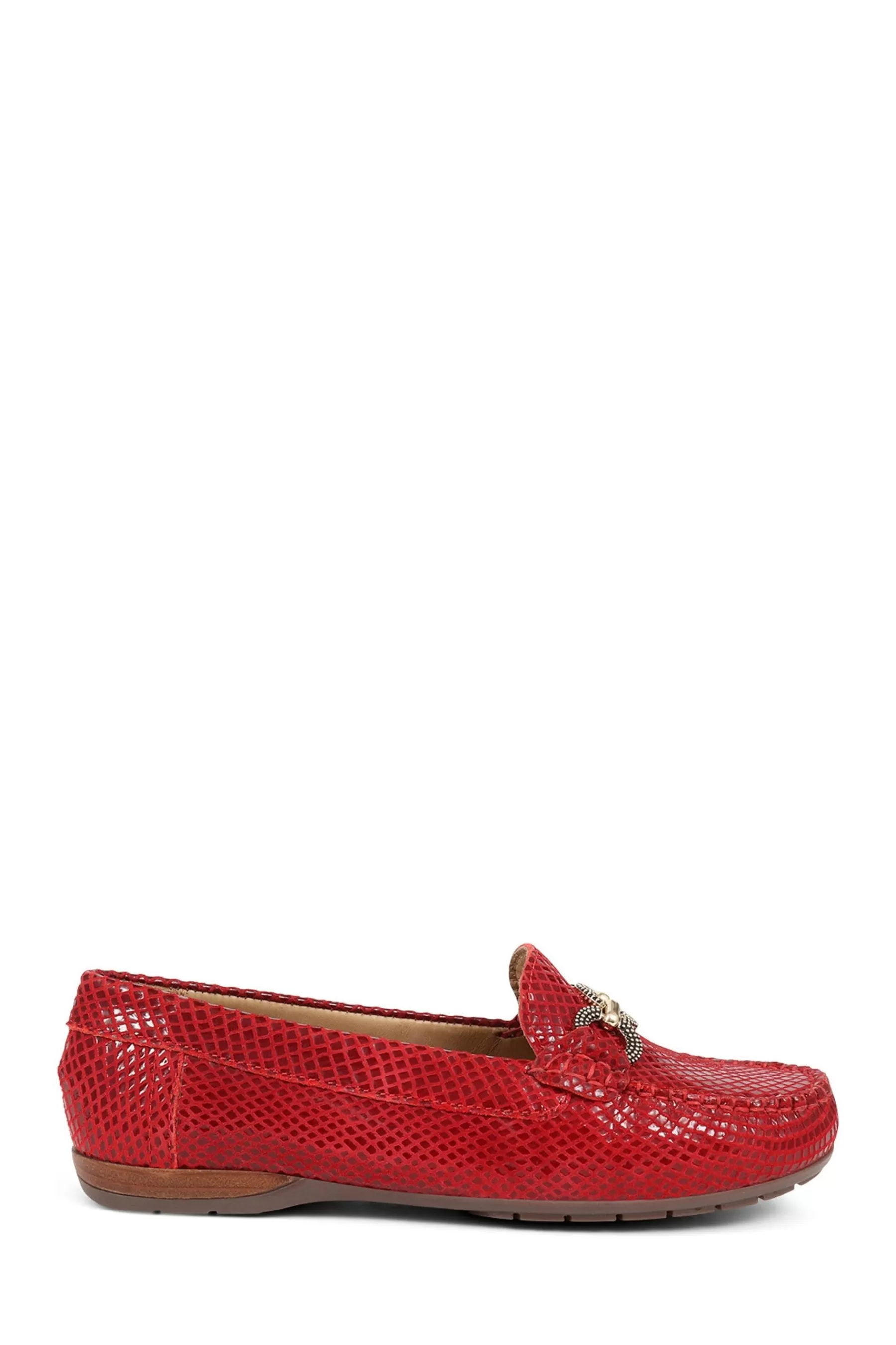 Van Dal Flat- Leather Loafers Red