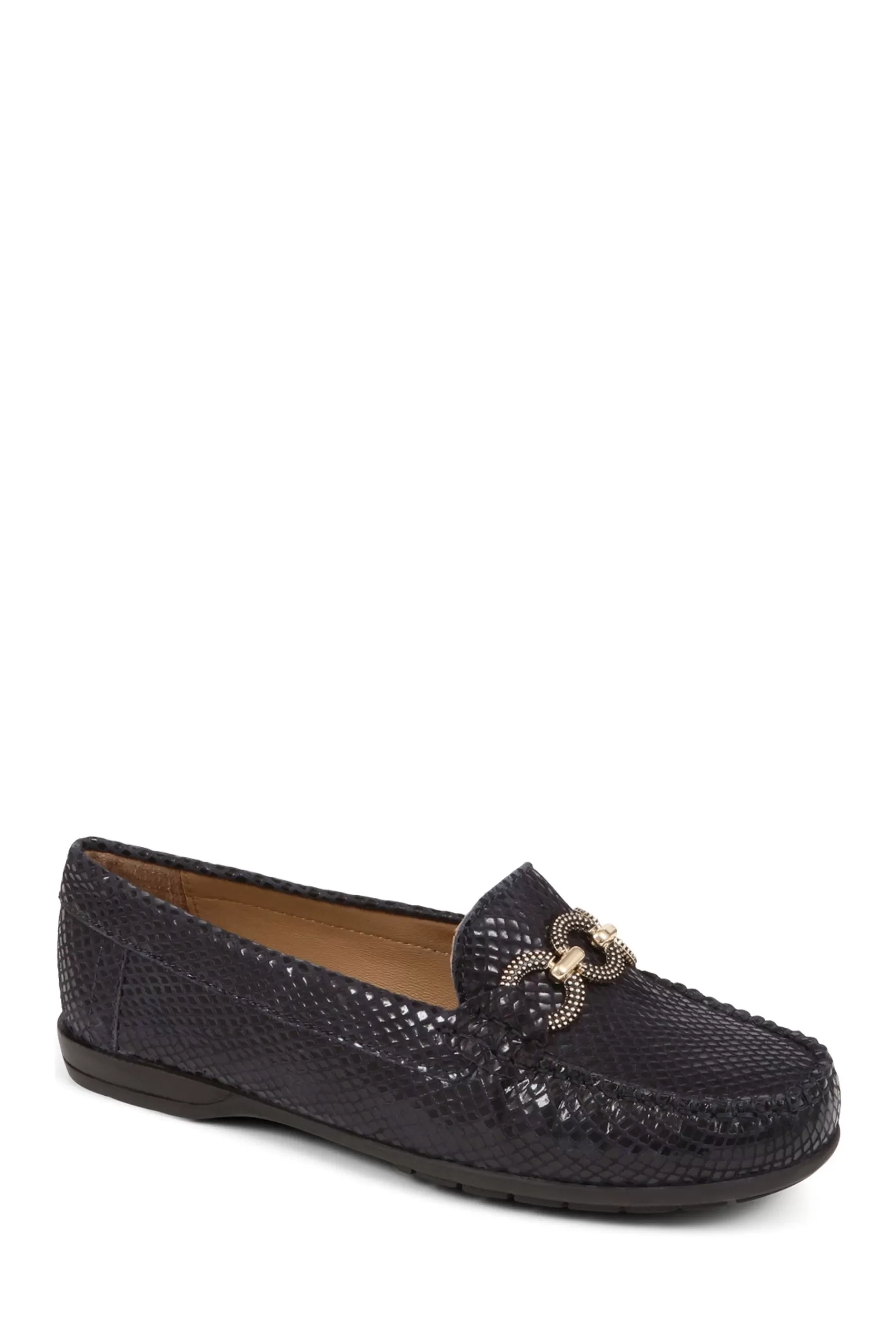 Van Dal Flat- Leather Loafers Blue