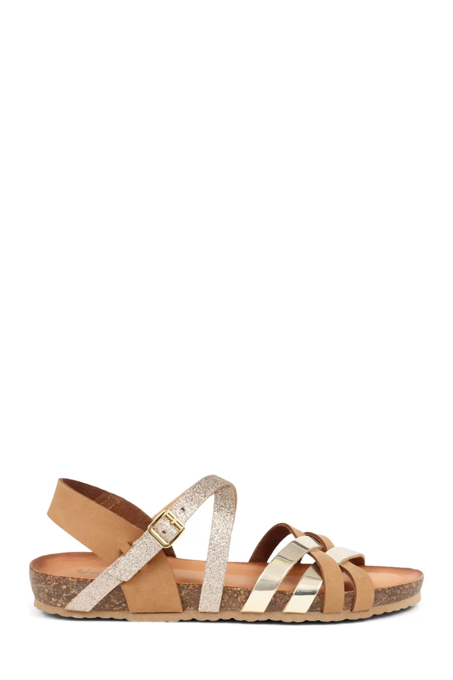 Van Dal Sandals- Strappy Leather Sandals Brown