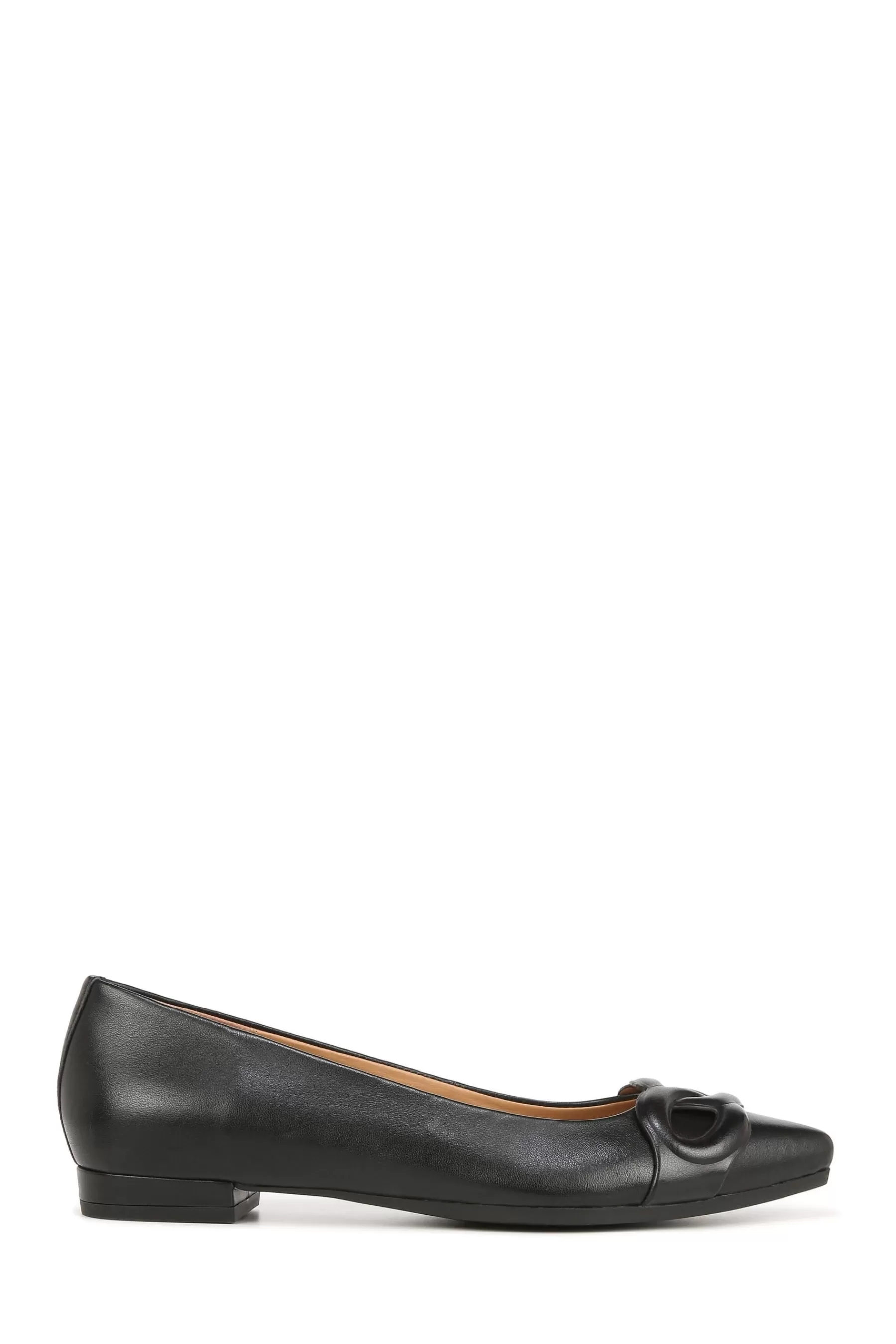 Vionic Flat- Arielle Leather Ballerinas Black