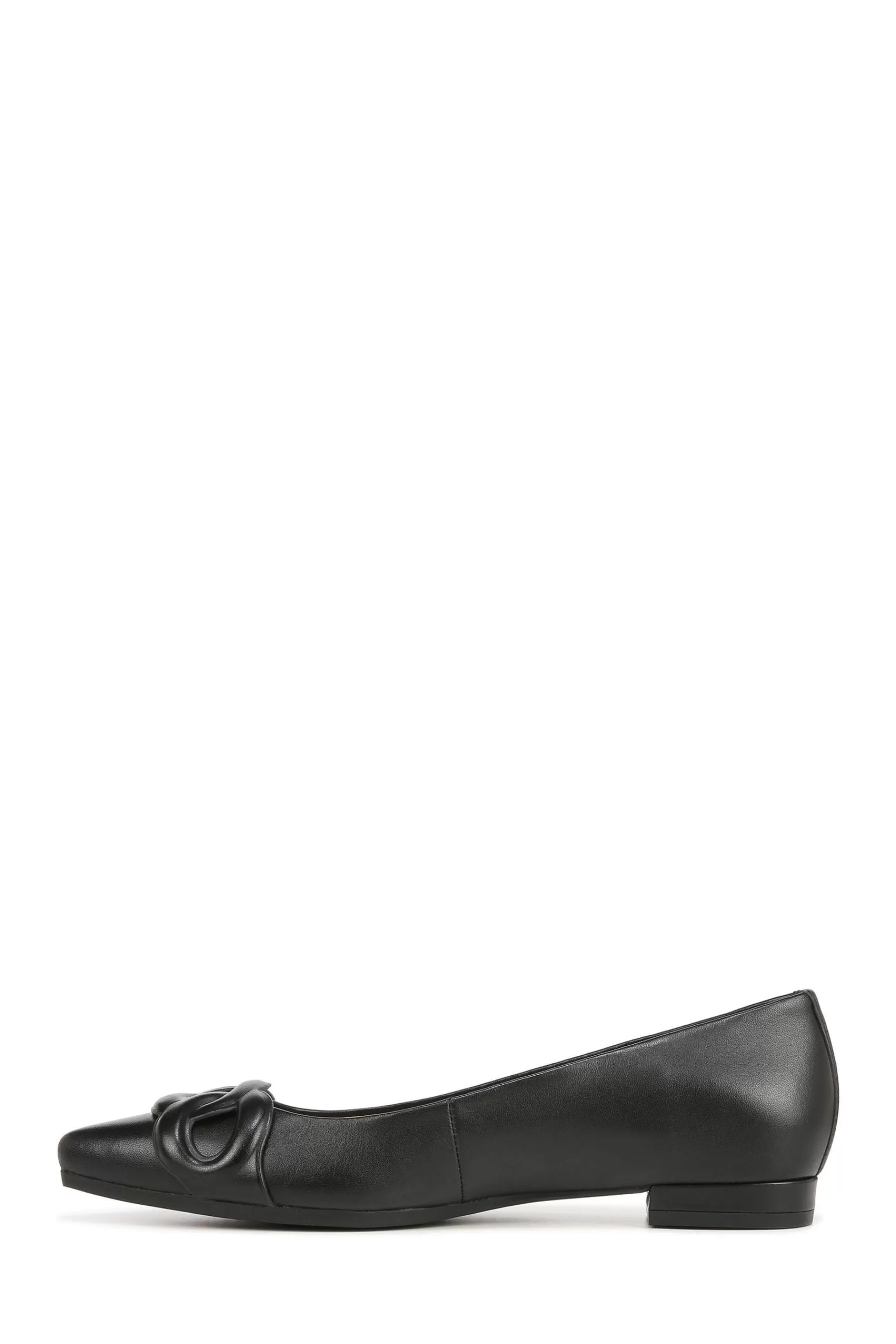 Vionic Flat- Arielle Leather Ballerinas Black