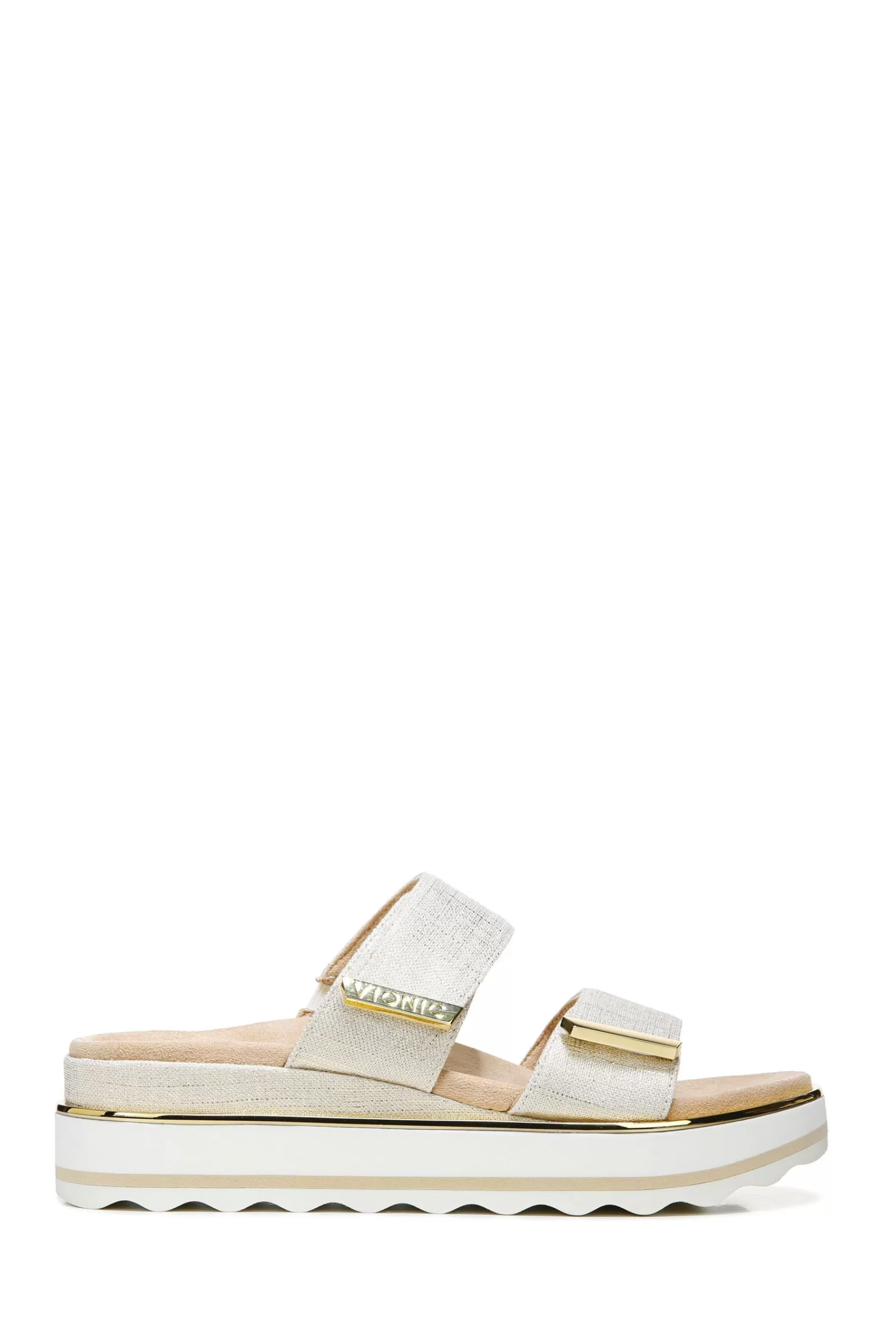 Vionic Sandals- Brandie Slider Sandals Cream