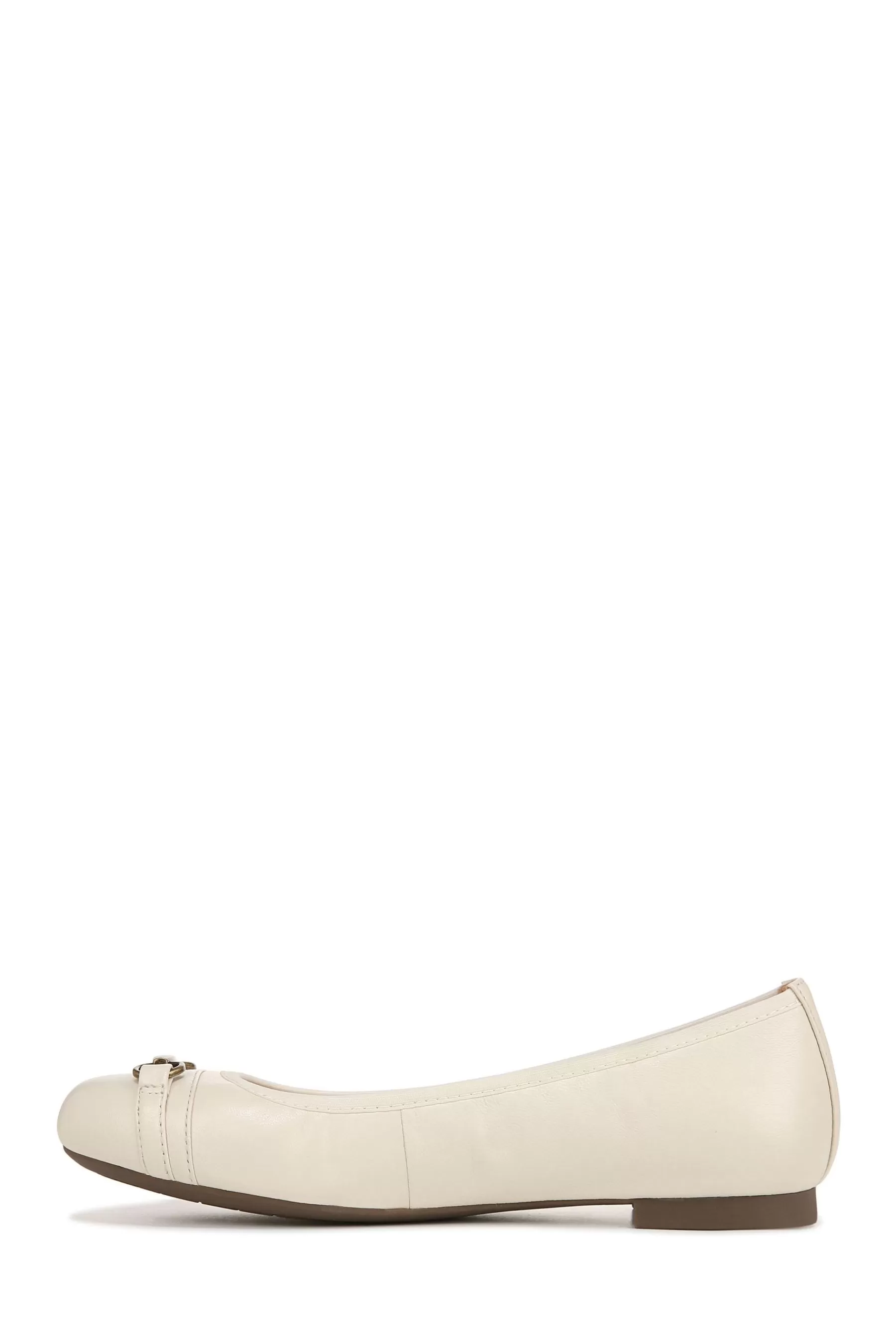 Vionic Flat- Delanie Leather Ballerinas Cream