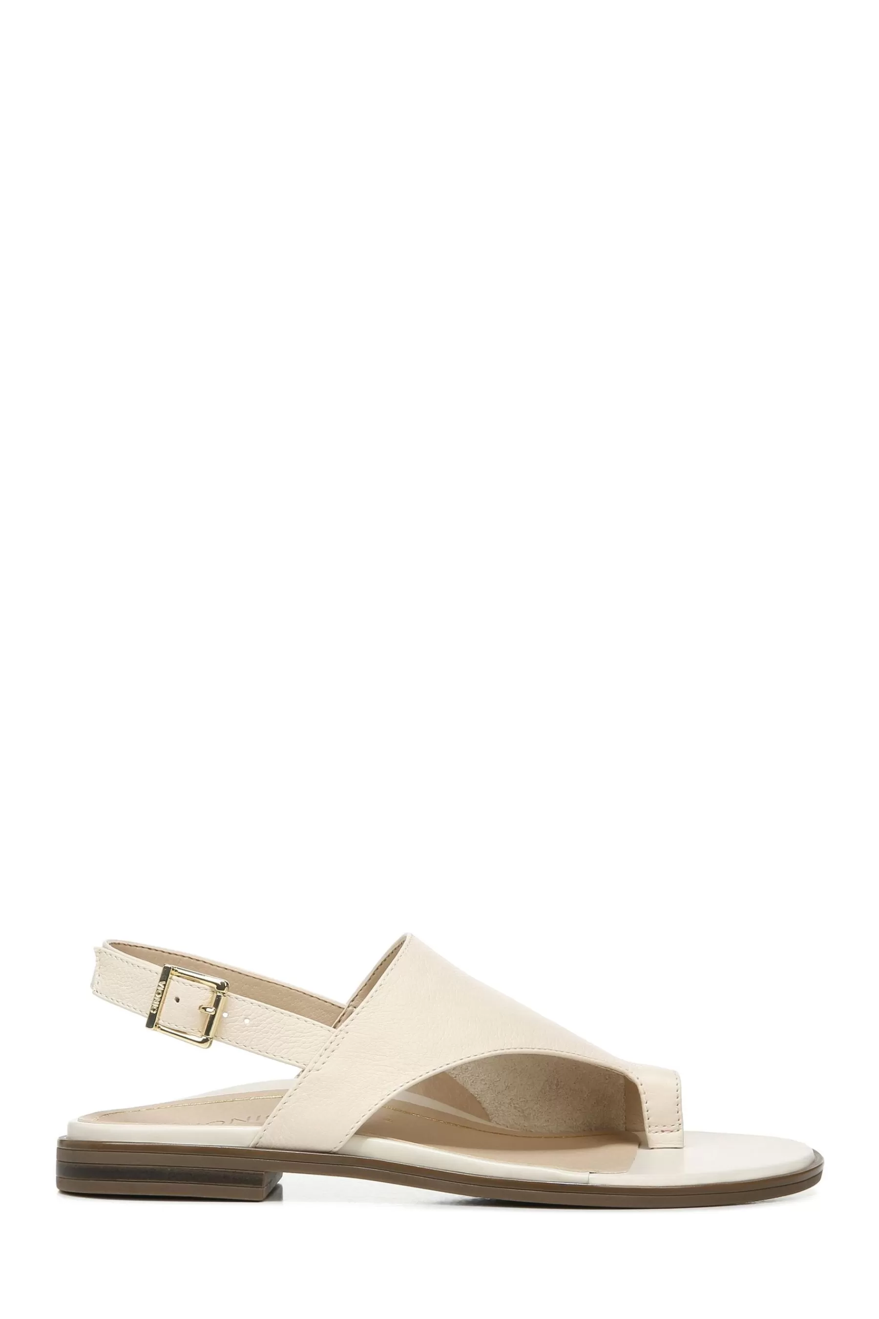 Vionic Sandals | Ella Tumbled Leather Sandals Cream