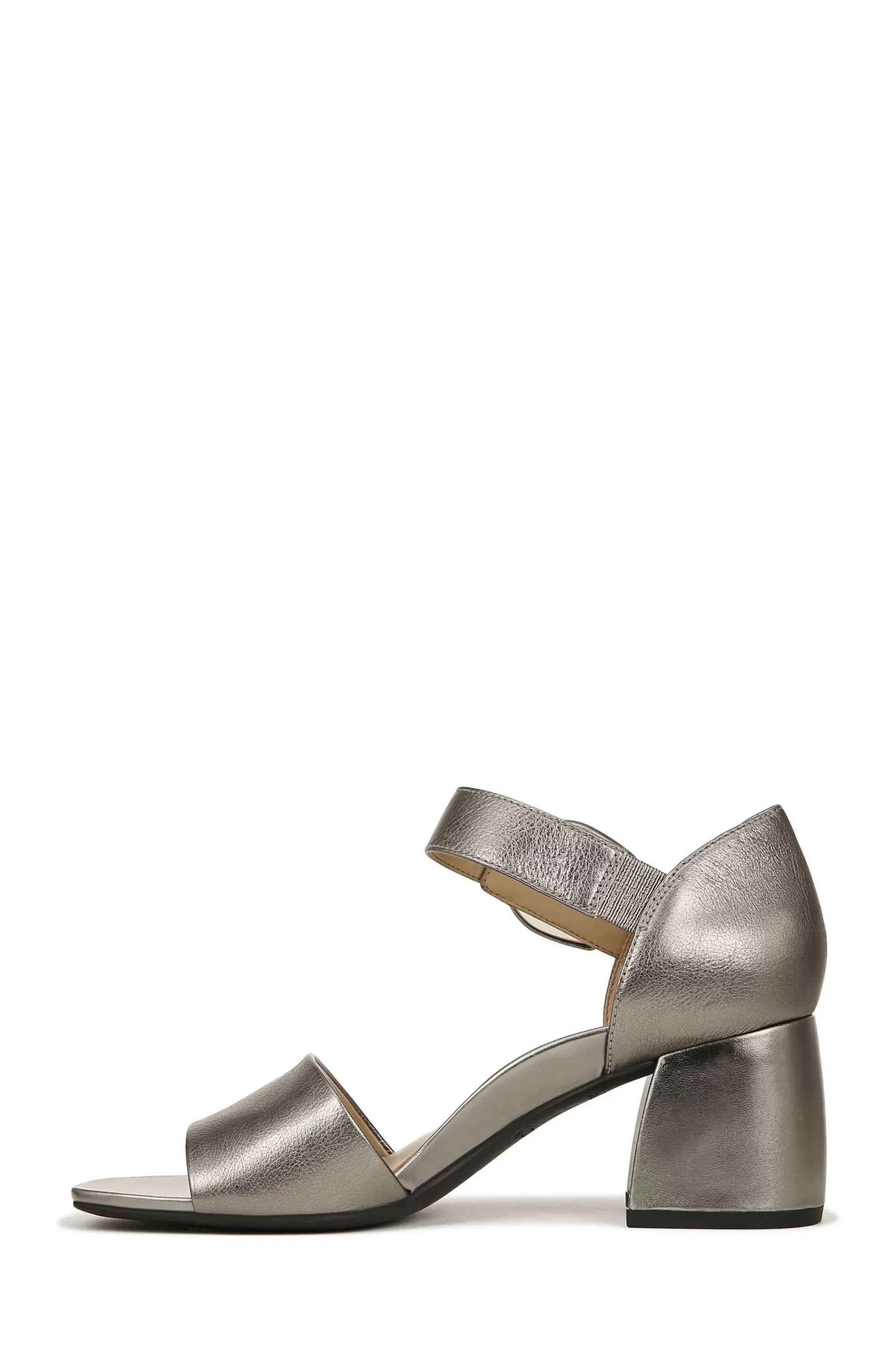 Vionic Sandals- Leather Chardonnay Heeled Sandals Grey