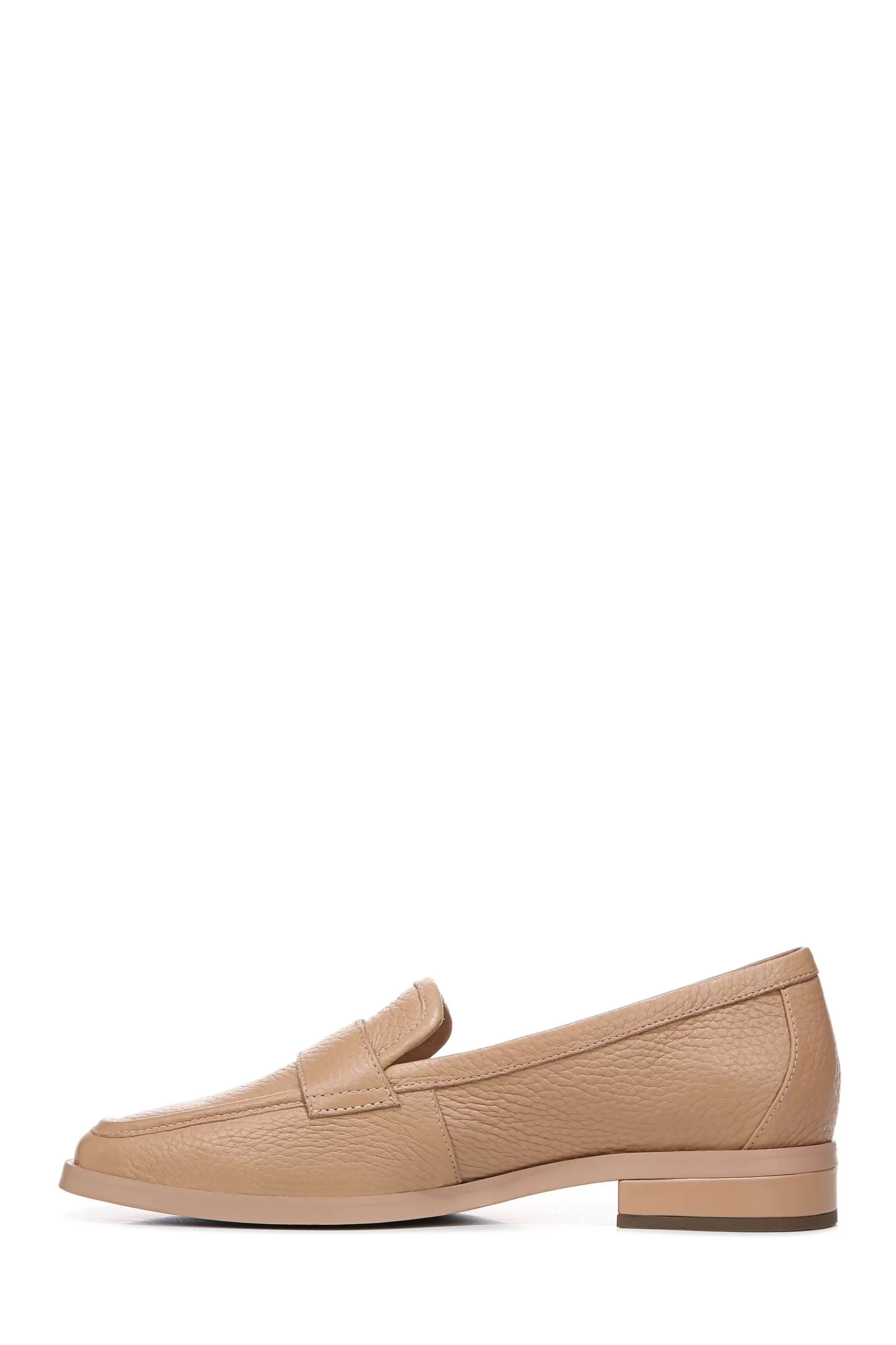 Vionic Flat- Sellah Tumbled Leather Slip On Shoes Nude