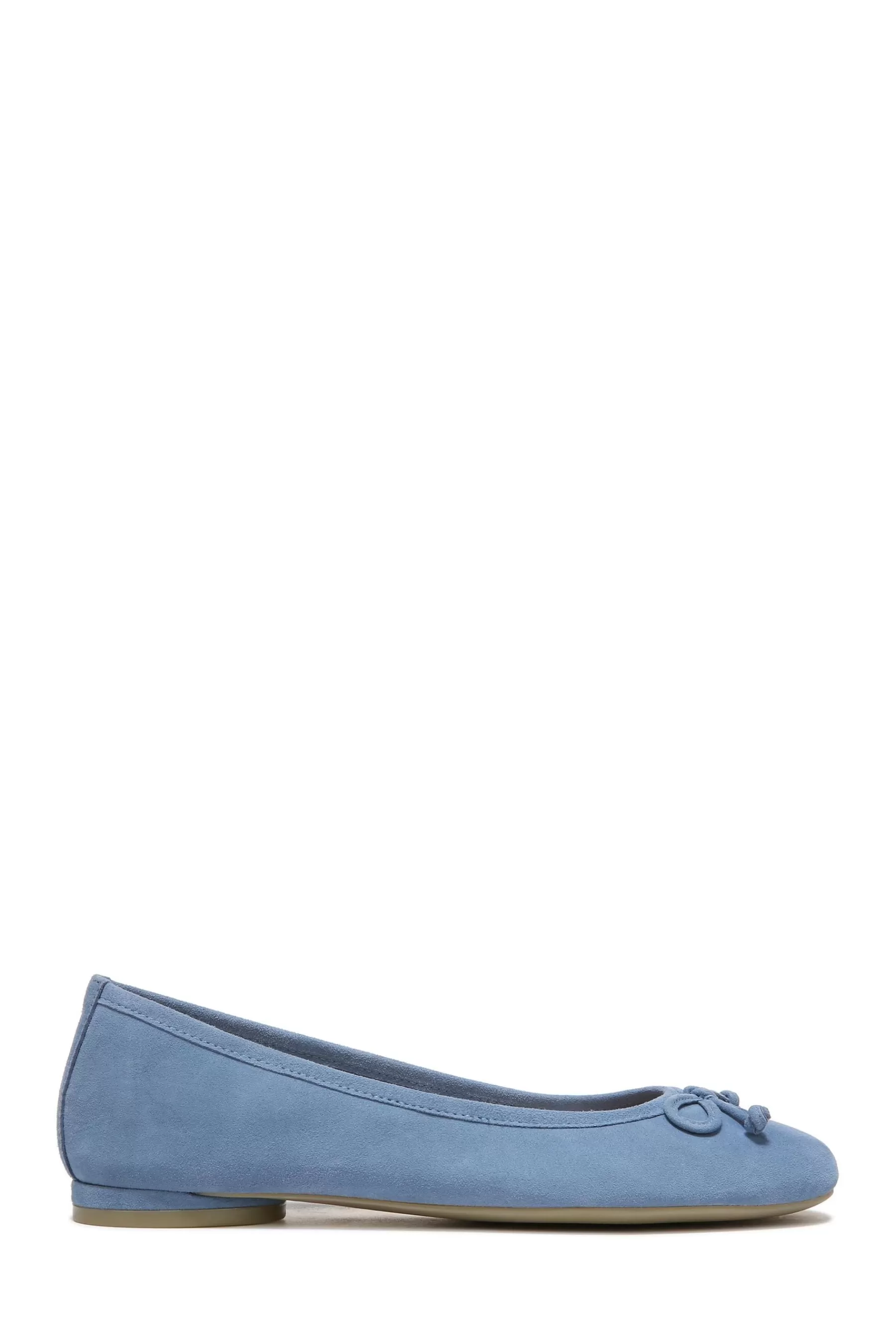 Vionic Flat- Shadow Suede Callisto Ballerina Blue