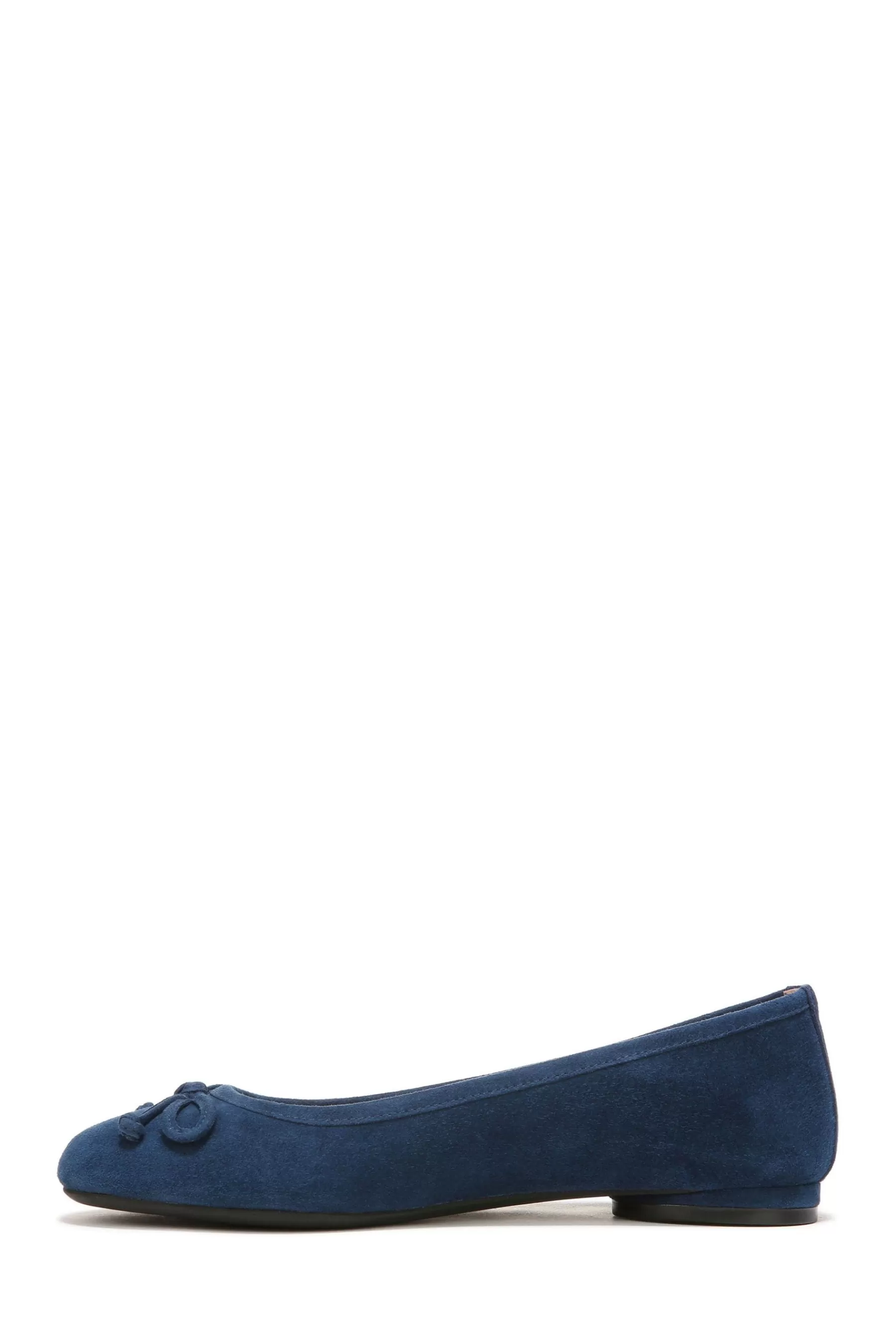 Vionic Flat- Shadow Suede Callisto Ballerina Navy