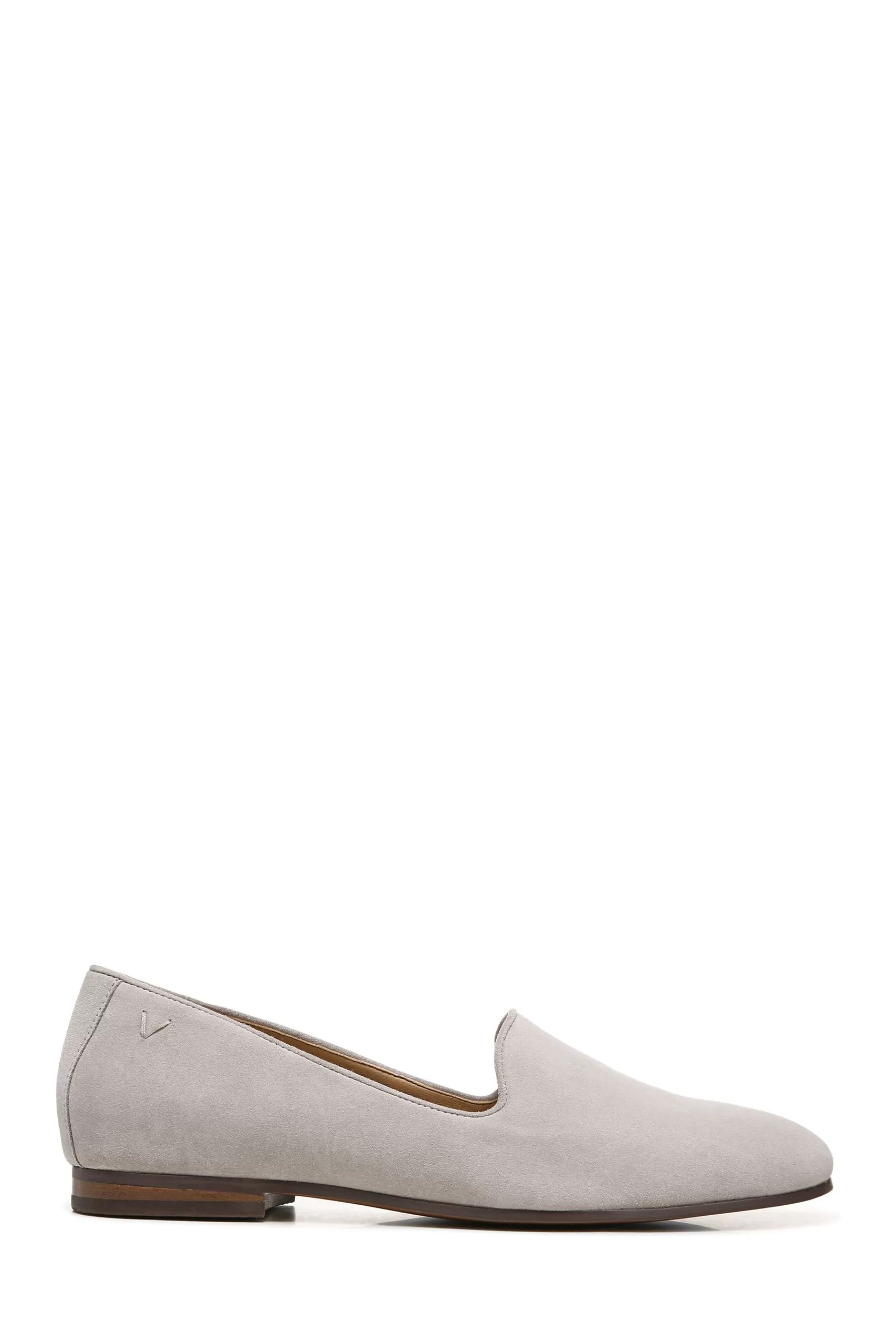 Vionic Flat- Willa Taupe Suede Slip On Shoes Grey