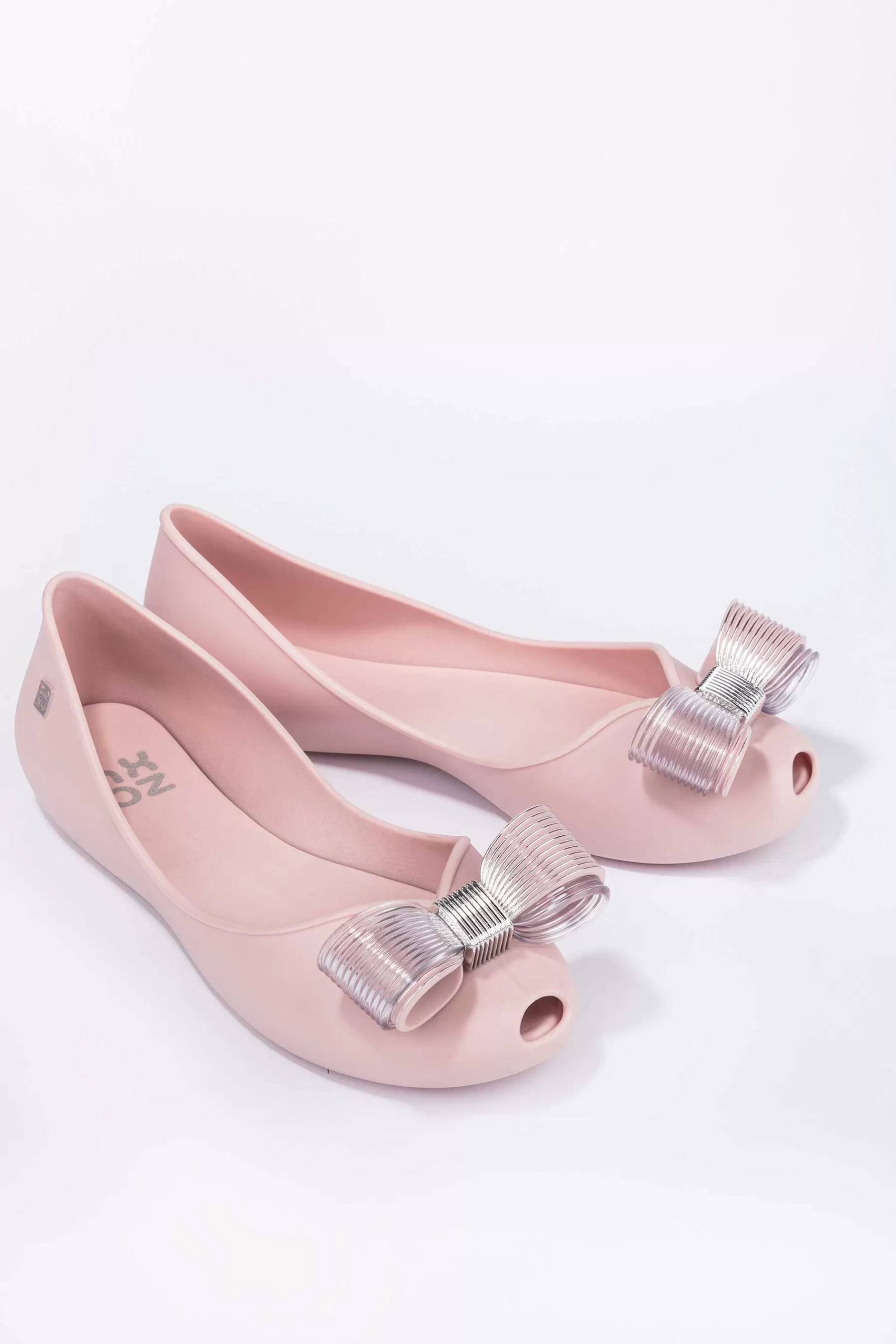 Zaxy Flat- Gracious Ribbon Blush Shoes Pink