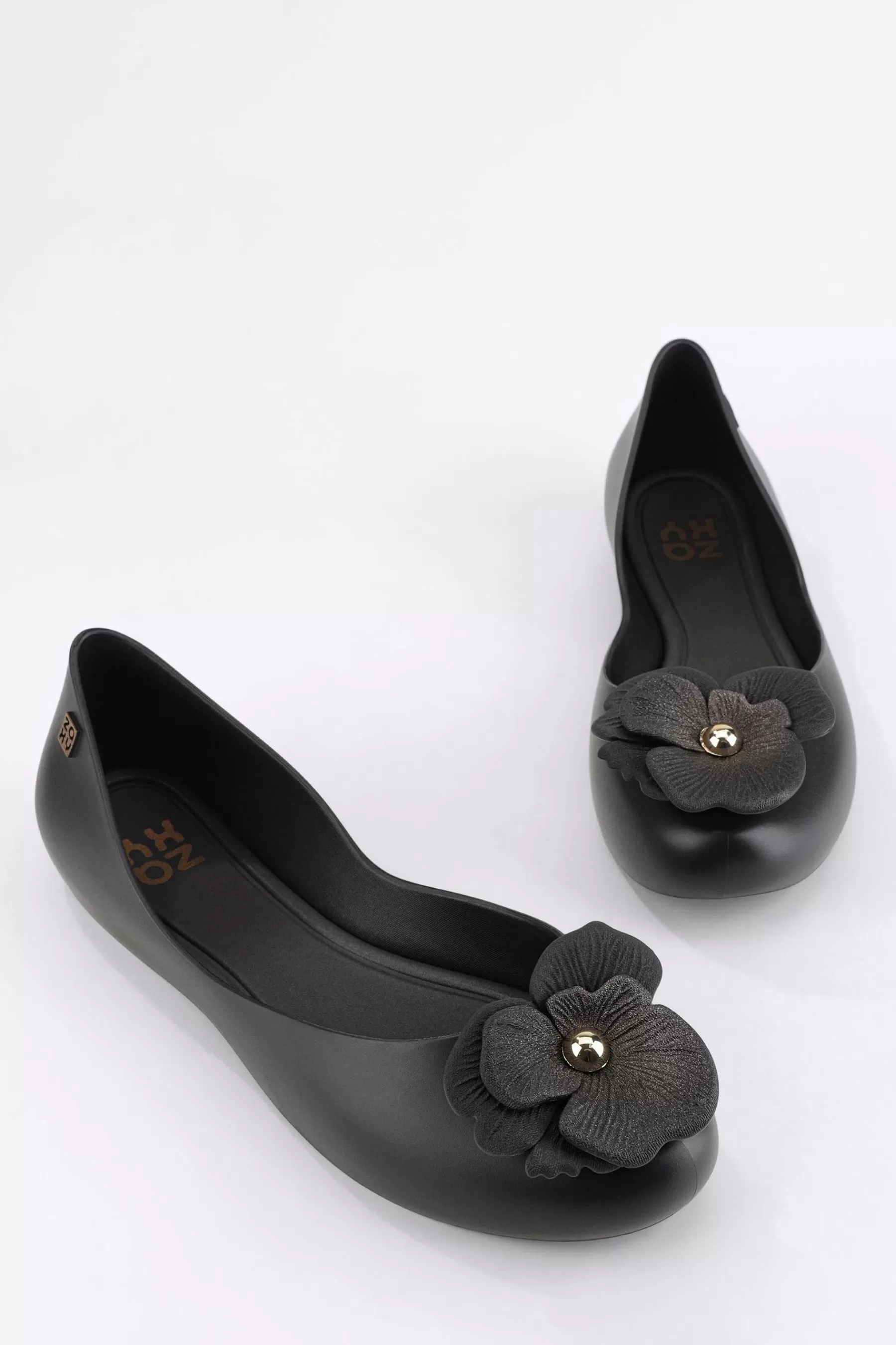 Zaxy Flat- New Start Posy Shoes Black